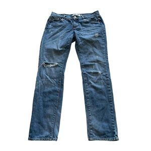 Abercrombie & Fitch Erin Straight Relaxed Distressed Jeans Women’s 2 Short
